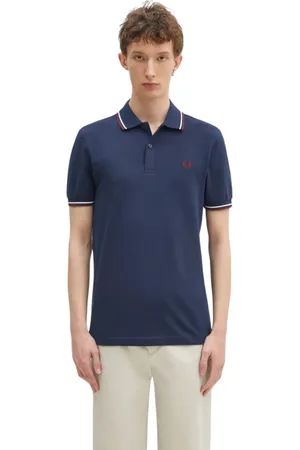 Fred Perry Homme, Tops, Multicolore, Taille: XS Polo Classique avec Logo Bleu