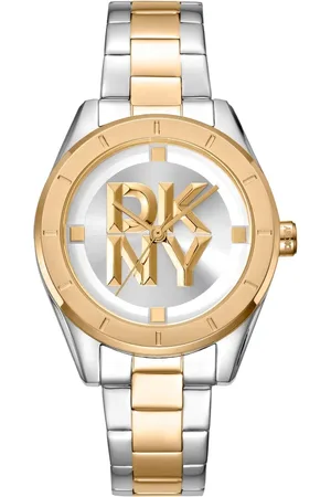 DKNY Femme, Accessoires, Gris, Taille: ONE Size Elegant Steel Strap Analog Quartz Watch