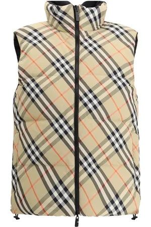 Burberry Femme, Vestes, Multicolore, Taille: 40 FR Gilet Réversible en Duvet