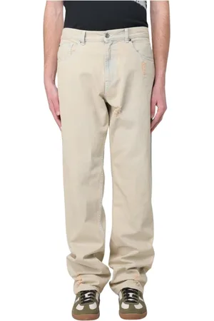 Msgm Homme, Jeans, , Taille: L Jeans Délavés Sable