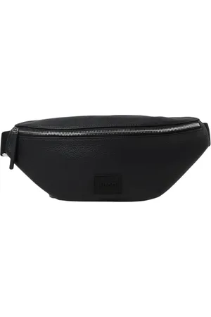 HUGO BOSS Homme, Sacs, Noir, Taille: ONE Size Sac Ceinture en Cuir Moderne