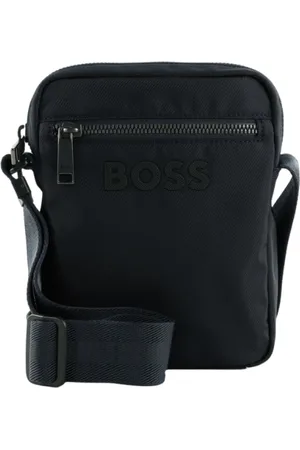 HUGO BOSS Homme, Sacs, Bleu, Taille: ONE Size Sac Bandoulière Bleu Foncé avec Fermeture Éclair