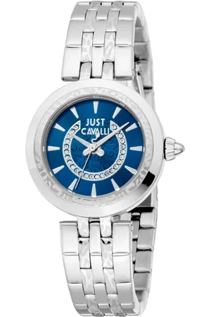 Roberto Cavalli Femme, Accessoires, Gris, Taille: ONE Size Élégante Montre Femme à Quartz
