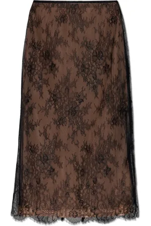 Self-Portrait Femme, Jupes, Noir, Taille: 36 FR Jupe en dentelle