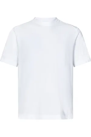 Malo Homme, Tops, Blanc, Taille: M T-shirt Blanc Col Rond Manches Courtes
