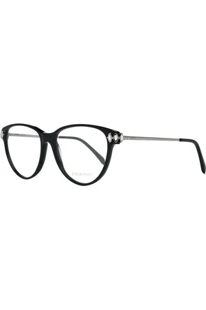 Emilio Pucci Femme, Accessoires, Noir, Taille: ONE Size Montures Optiques Noires pour Femmes Style Papillon