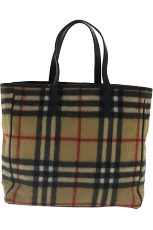 Burberry Femme, Pre-owned, Multicolore, Taille: ONE Size Pre-owned Laine sacs-main