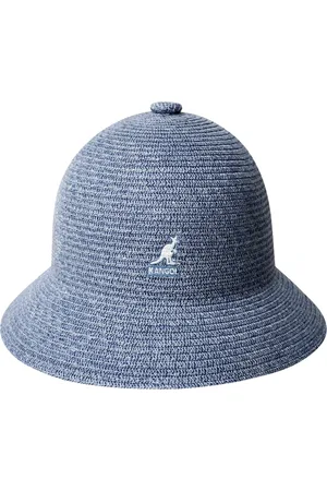 Kangol Unisex, Accessoires, Bleu, Taille: M Chapeau en Lin Bleu Style Pêcheur Tressé