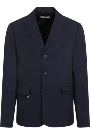 Jacquemus Homme, Vestes, Bleu, Taille: L Veste Bleu Marine Style Élégant
