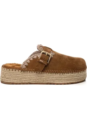 Mou Femme, Chaussures, Brun, Taille: 37 EU Brandy Sabots en Jute Sandales