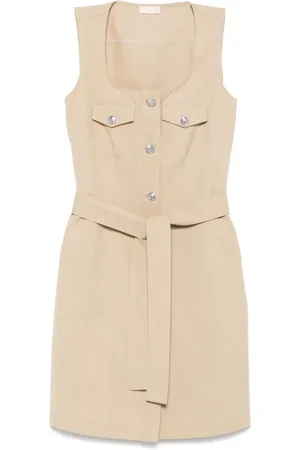 Liu Jo Femme, Robes, , Taille: 40 FR Robe à Boutons Sans Manches