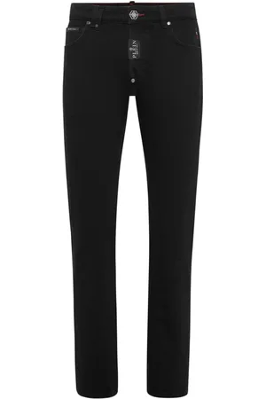 Philipp Plein Homme, Jeans, Noir, Taille: W38 Jeans Denim Élégants