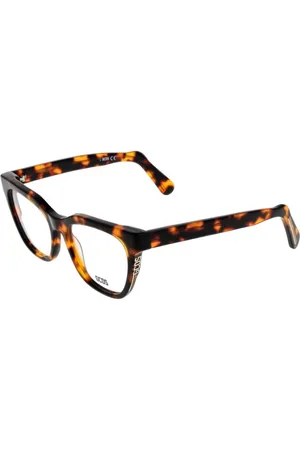 GCDS Femme, Accessoires, Brun, Taille: ONE Size Monture Optique Papillon Marron pour Femmes