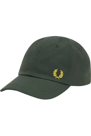 Fred Perry Homme, Accessoires, Vert, Taille: ONE Size Casquette de baseball à laurier vert