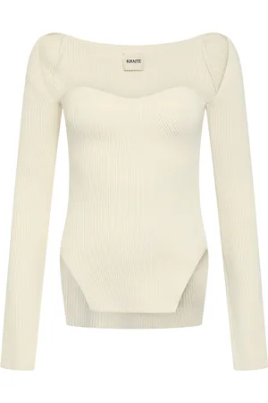 Khaite Femme, Pulls, , Taille: 40 FR Pull côtelé avec encolure cœur