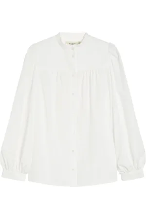 Max Mara Femme, Blouses et Chemises, Blanc, Taille: 36 FR Chemise Weekend Blanche avec Col Coréen