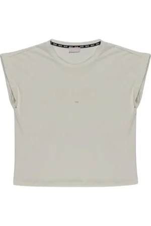 Liu Jo Femme, Tops, Blanc, Taille: 38 FR T-shirt Basique Col Rond