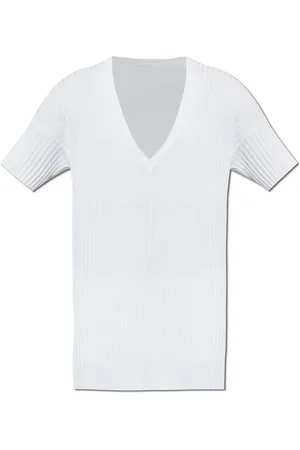Maison Margiela Homme, Pulls, Blanc, Taille: S Pull côtelé