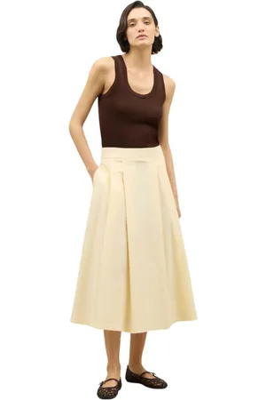 Boglioli Femme, Jupes, , Taille: 38 FR Jupe plissée en popeline légère