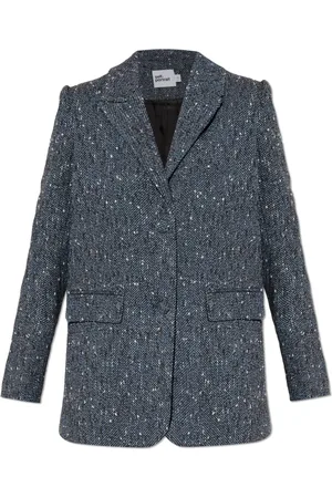 Self-Portrait Femme, Vestes, Bleu, Taille: 38 FR Blazer ample