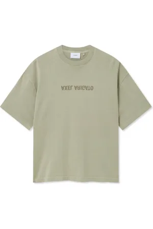 Axel Arigato Homme, Tops, Vert, Taille: S Déformer T-shirt