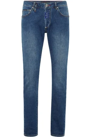 Philipp Plein Homme, Jeans, Bleu, Taille: W36 Jeans Denim Élégants