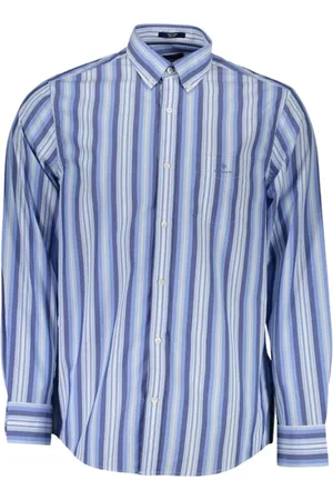 GANT Homme, Chemises, Bleu, Taille: M Chemise élée à manches courtes bleu clair