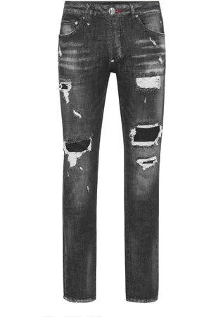 Philipp Plein Homme, Jeans, Noir, Taille: W36 Jeans Denim Élégants