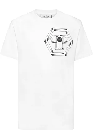 Philipp Plein Homme, Tops, , Taille: 3XL T-shirt décontracté en coton noir