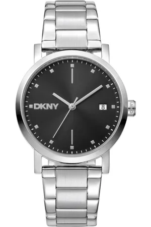 DKNY Femme, Accessoires, Gris, Taille: ONE Size Montre analogique à quartz pour femme avec date