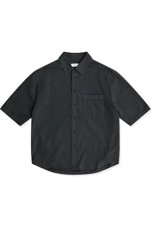 LEMAIRE Homme, Chemises, Noir, Taille: L Chemise Denim Bleue Style Classique