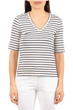 Max Mara Femme, Tops, Bleu, Taille: 40 FR T-shirt décontracté pour le week-end