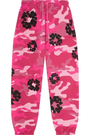 DENIM TEARS Homme, Pantalons, Rose, Taille: L Camo Wreath Sweatpant