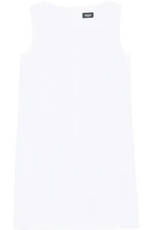 MARELLA Femme, Robes, Blanc, Taille: 34 FR Mini Robe Blanche avec Décorations Point Anglais
