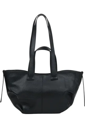 Estro Femme, Sacs, Noir, Taille: ONE Size Sac shopper noir pour femmes en cuir italien véritable de qualité supérieure