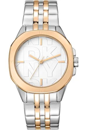 DKNY Femme, Accessoires, Gris, Taille: ONE Size Montre Analogique à Quartz avec Fermoir Deployante