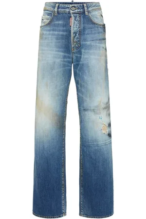 Dsquared2 Femme, Jeans, Bleu, Taille: 32 FR Jean Denim Bleu Déchiré Coupe Élégante
