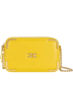Elisabetta Franchi Femme, Sacs, Jaune, Taille: ONE Size Sac bandoulière chaîne couleur Mimosa