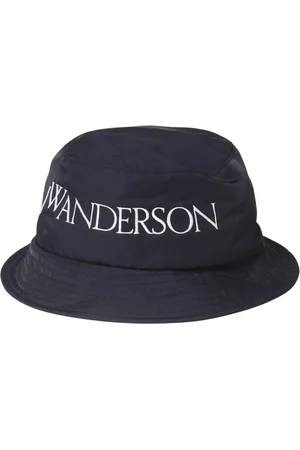 J.W.Anderson Homme, Accessoires, Noir, Taille: S Chapeau Seau Noir avec Logo