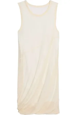 Helmut Lang Femme, Robes, Blanc, Taille: 40 FR Robe Bubble en Coton Beige