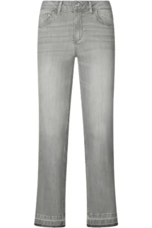 Liu Jo Femme, Jeans, Gris, Taille: W27 Jean Crop Flare avec Détails Strass