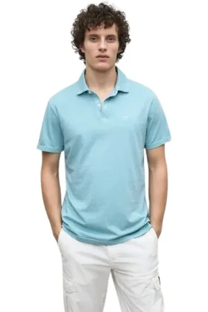ECOALF Homme, Tops, Bleu, Taille: 2XL Polo Theo Vert Aqua