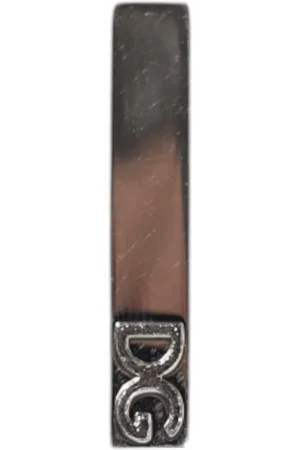 Dolce & Gabbana Homme, Accessoires, Gris, Taille: ONE Size Pince Cravate Logo Tons Argent