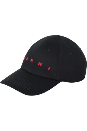 Marni Homme, Accessoires, Noir, Taille: L Casquette de Baseball avec Logo Bleu Accessoire Élégant
