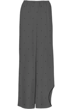 MC2 SAINT BARTH Femme, Pantalons, Noir, Taille: 42 FR Pantalon Amalia Noir Style Élégant