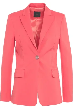 Pinko Femme, Vestes, Rose, Taille: 36 FR Blazer Rouge avec Revers Pointus