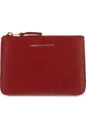Comme des Garçons Femme, Accessoires, Rouge, Taille: ONE Size Portefeuille en Cuir Rouge
