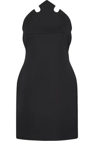 COPERNI Femme, Robes, Noir, Taille: 36 FR Robe noire avec top bustier en forme de couronne