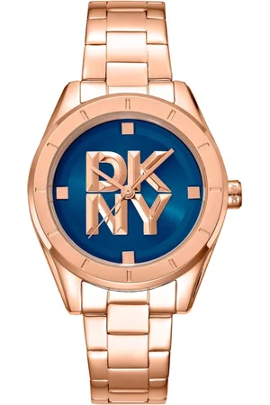 DKNY Femme, Accessoires, Jaune, Taille: ONE Size Élégante Montre Analogique Quartz pour Femme