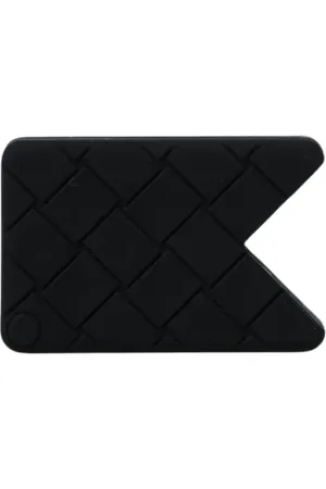 Bottega Veneta Homme, Accessoires, Noir, Taille: ONE Size Porte-cartes en Silicone Élégant